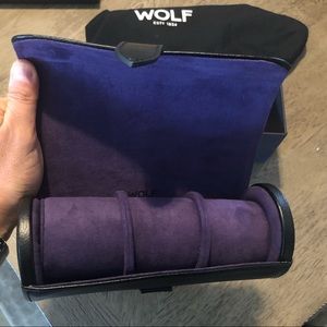Wolf Watch Roll - Black/purple